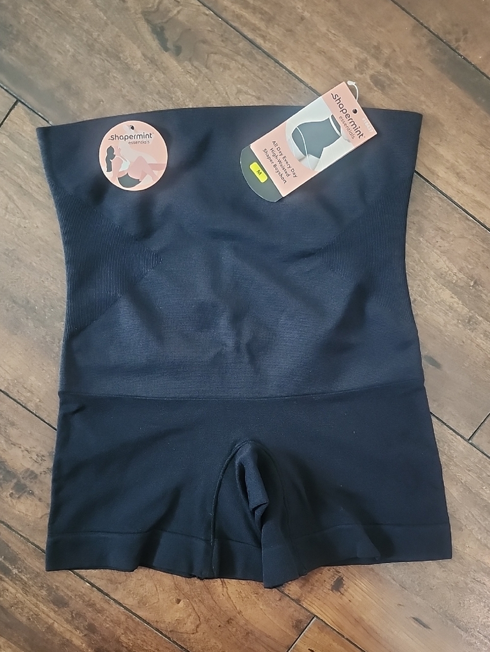 Shapermint Black High-Waist Shaping Boyshorts Size Medium